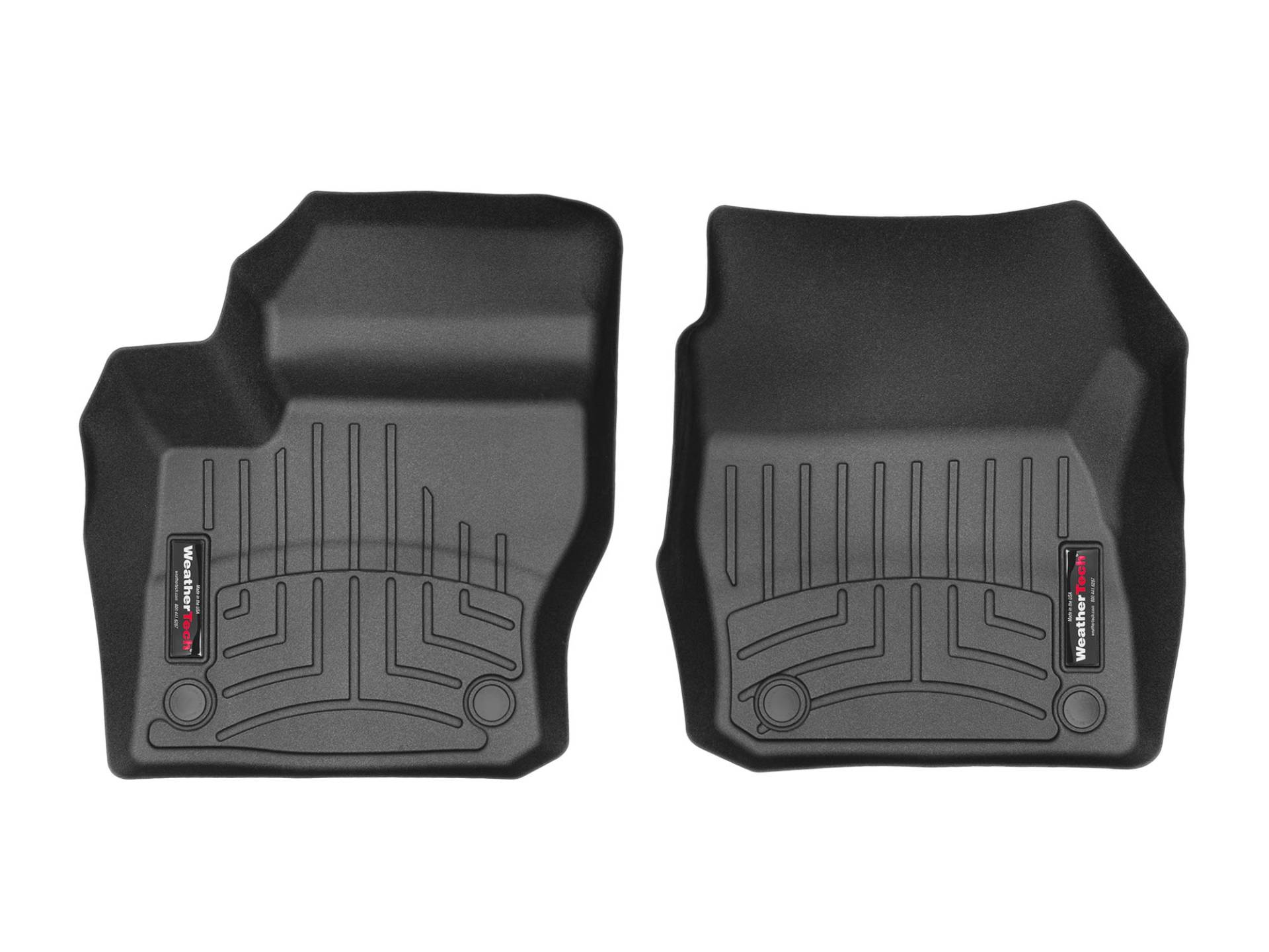 Passgenaue Fußmatten gummimatten passend für: Ford Focus 3.Gen 2011-14|Schwarz|1. Reihe Weathertech FloorLiner von WeatherTech