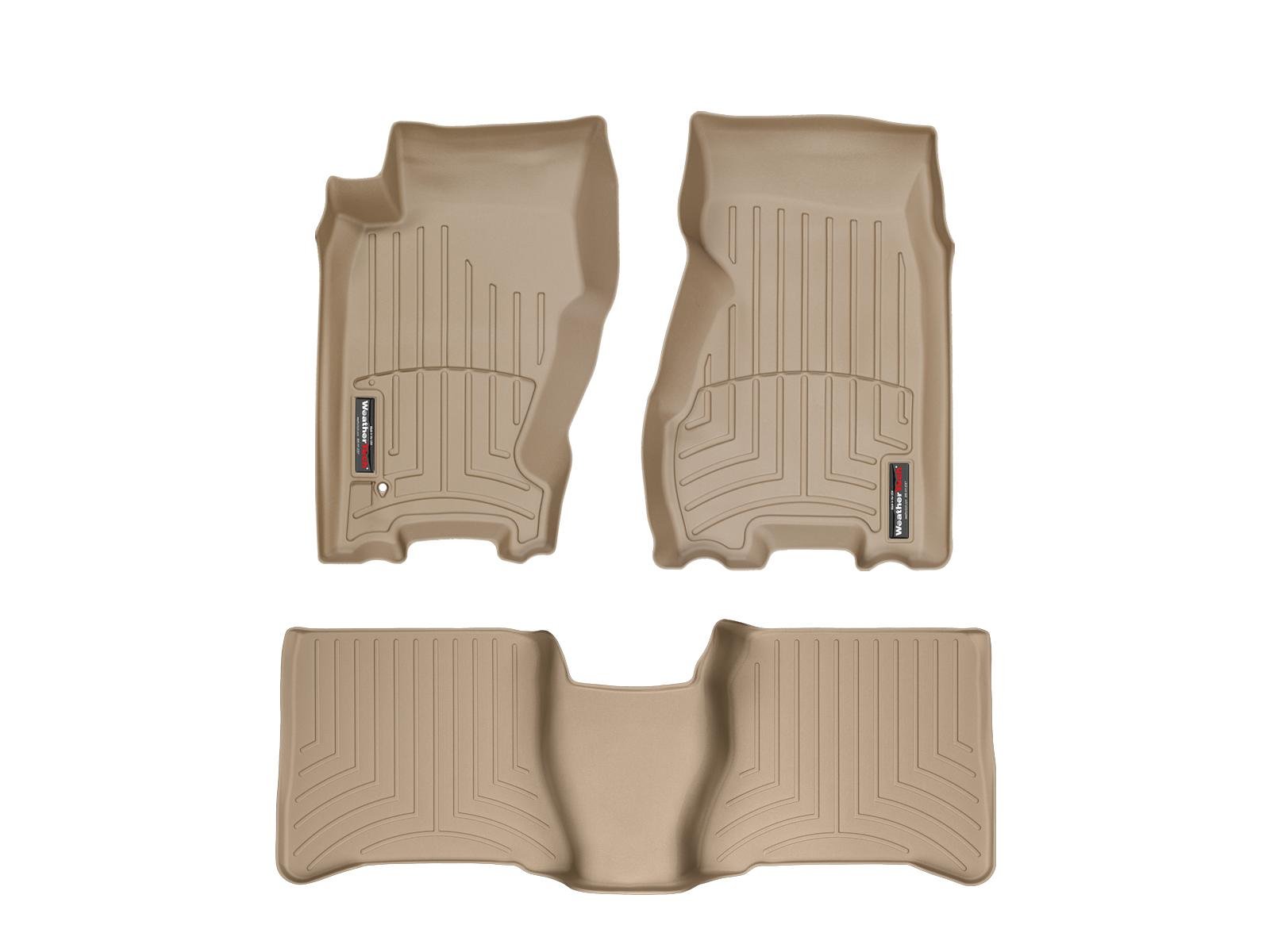 Passgenaue Fußmatten gummimatten passend für: Jeep Grand Cherokee WJ 1999-04|Beige|1. und 2. Reihe Weathertech FloorLiner von WeatherTech