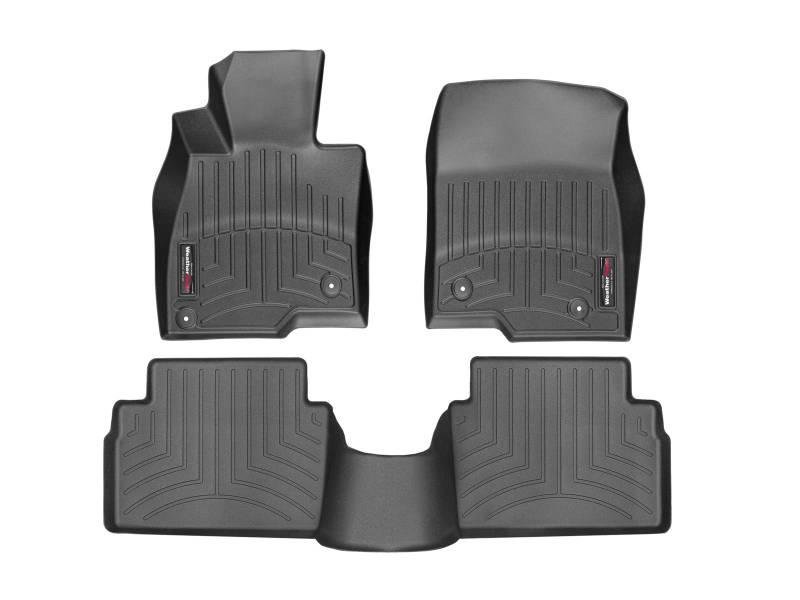 Passgenaue Fußmatten gummimatten passend für: Mazda 6 Kombi 2013-19|Schwarz|1. und 2. Reihe Weathertech FloorLiner von WeatherTech