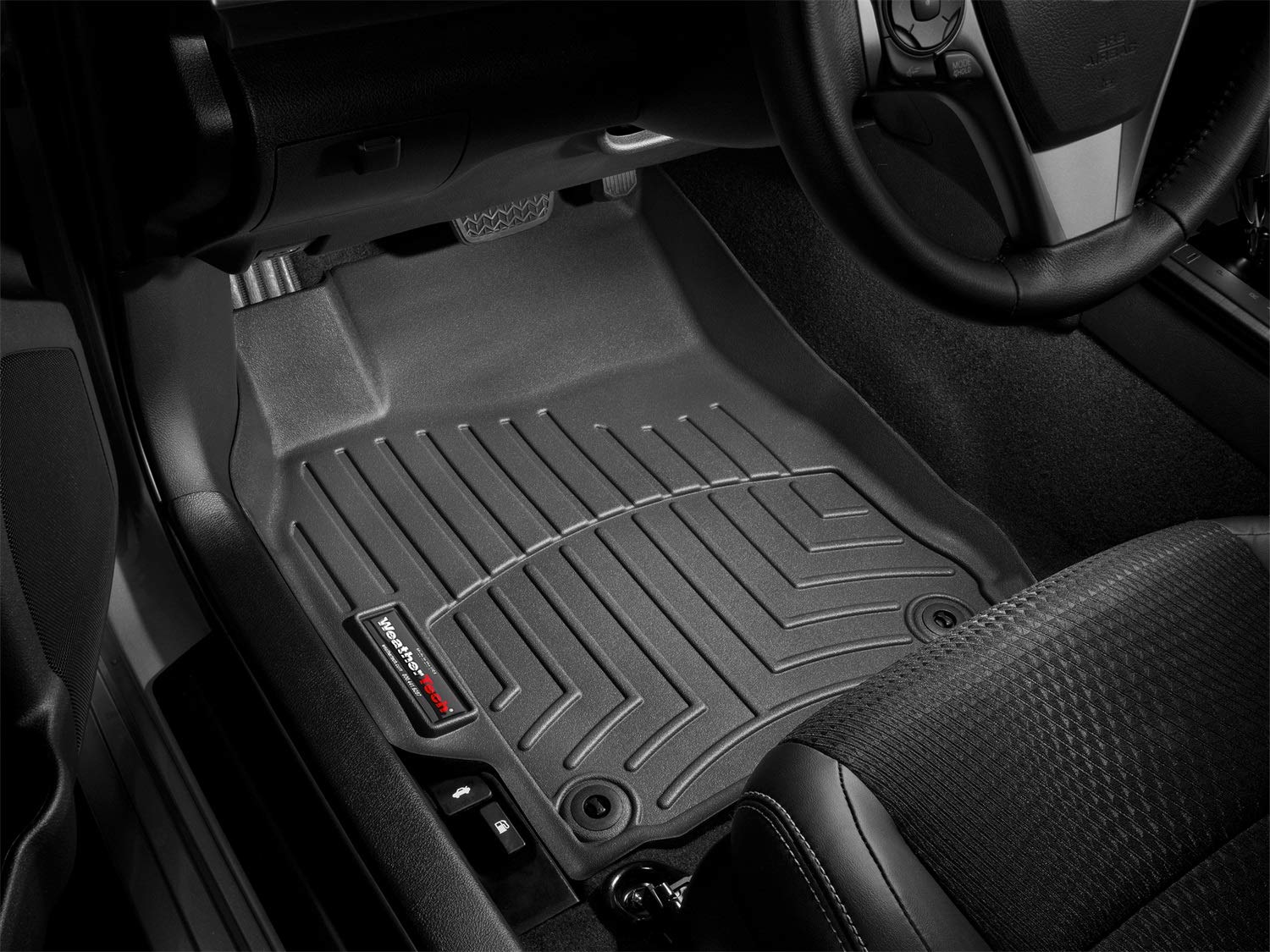 Passgenaue Fußmatten gummimatten passend für: Toyota Land Cruiser J150 5-Türig 2010-13|Schwarz|1. Reihe Weathertech FloorLiner von WeatherTech