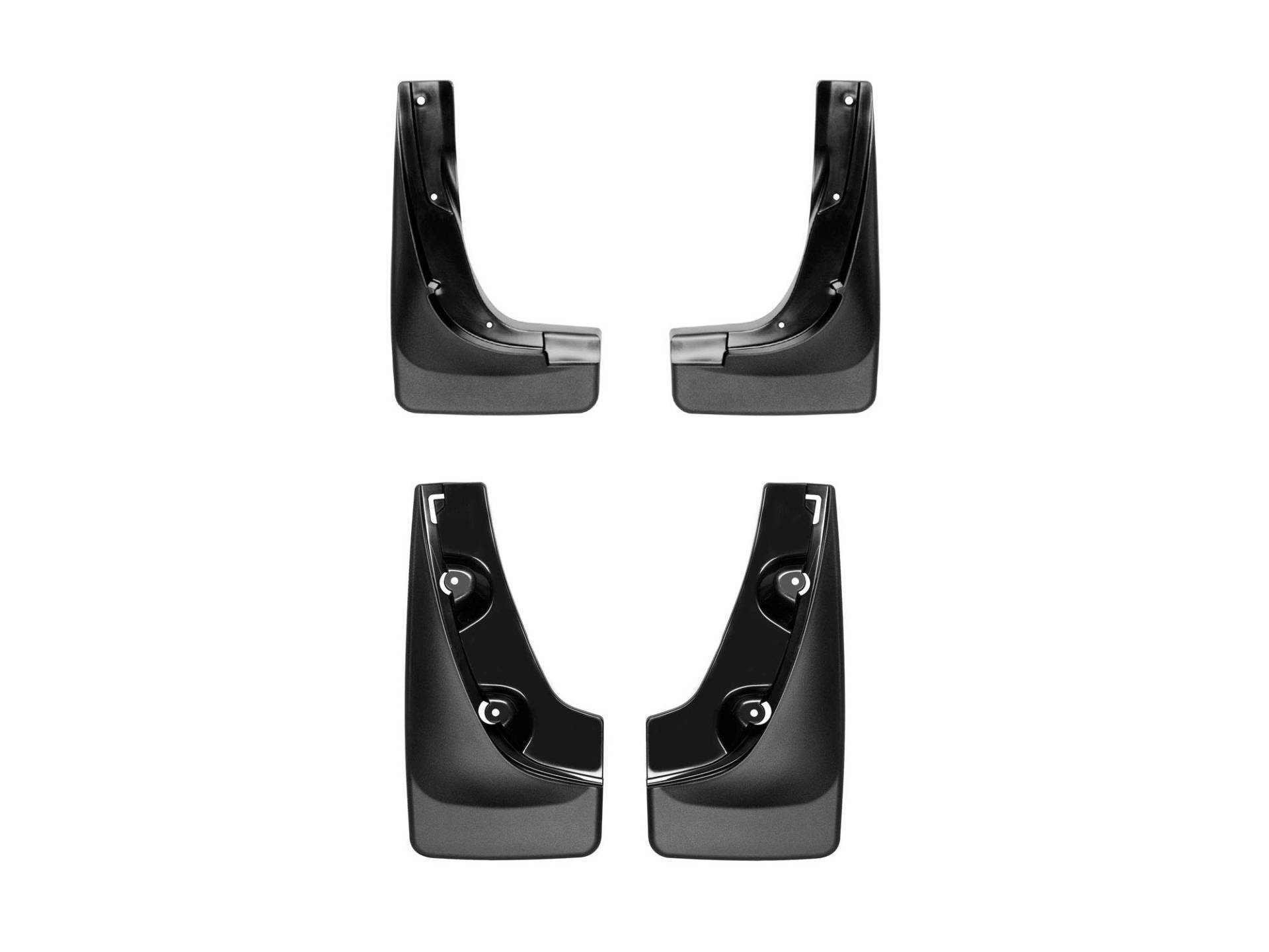 WeatherTech Custom 110064-120095 Spritzschutz-Schmutzfänger ohne Bohren, für Jeep Cherokee, Set vorne und hinten, Schwarz von WeatherTech