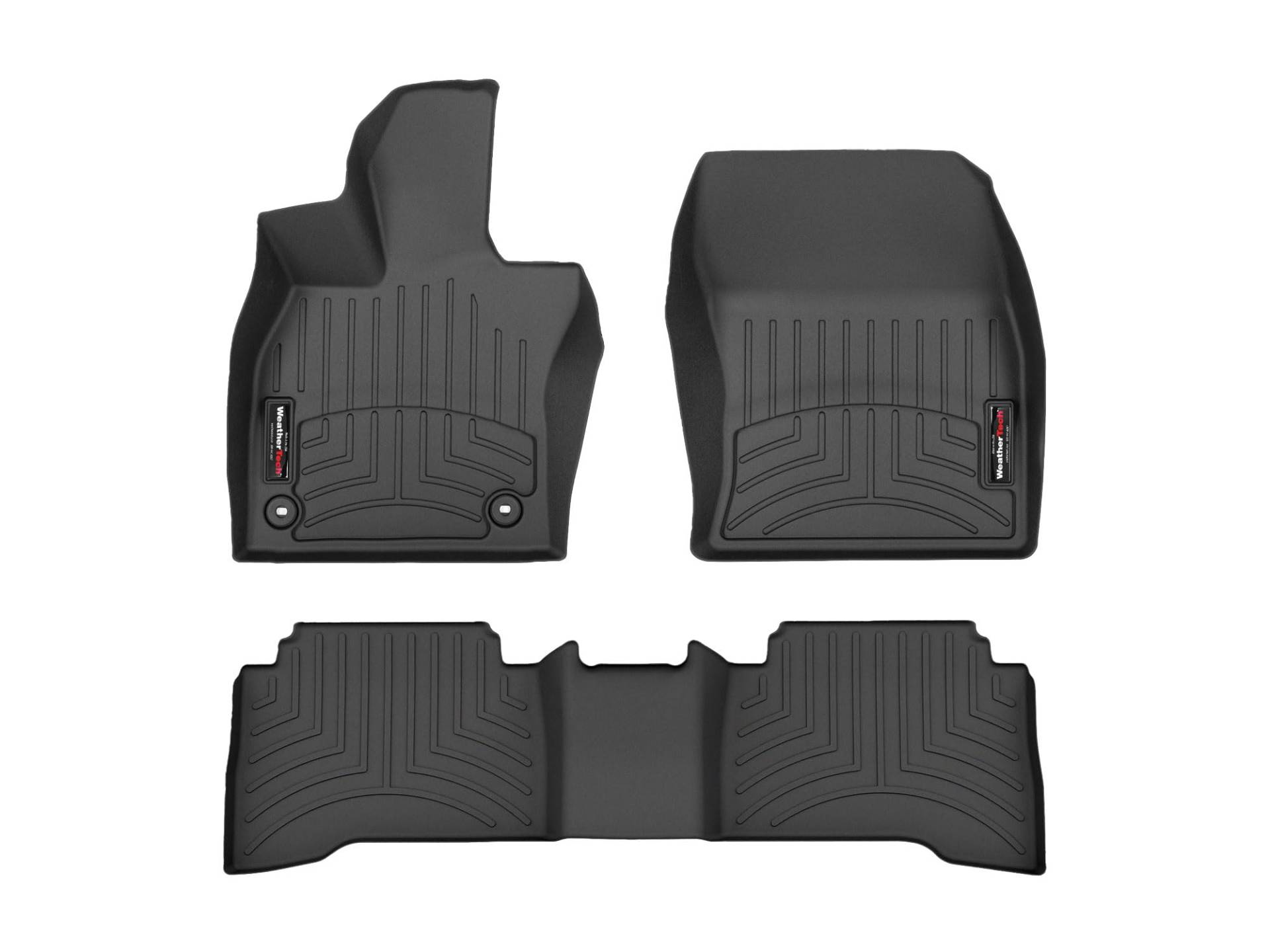 WeatherTech Matte, kompatibel mit 2023 Toyota Prius, 1. und 2. Reihe, Schwarz von WeatherTech