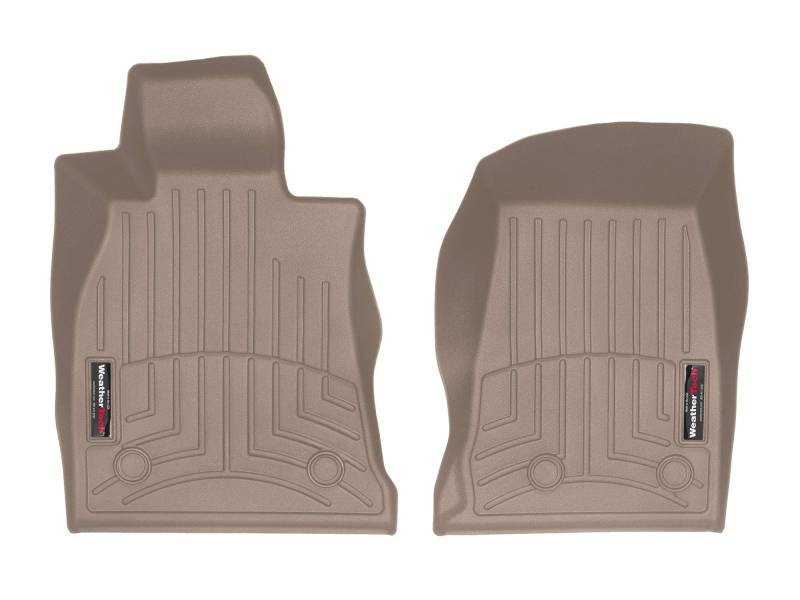 WeatherTech Passgenaue Bodeneinlagen für Cadillac CT4-V Blackwing, CT4, CT4-V – 1. Reihe (4516181), Hellbraun von WeatherTech