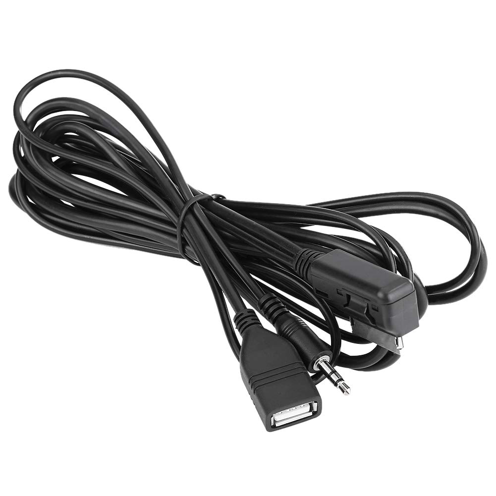 AUX-USB-Kabel, Auto-Audio-Schnittstelle, USB-3,5-mm-Stecker, Originalstandard für Auto-Ersatz für C63 E200l CLS E S ML von Weikeya