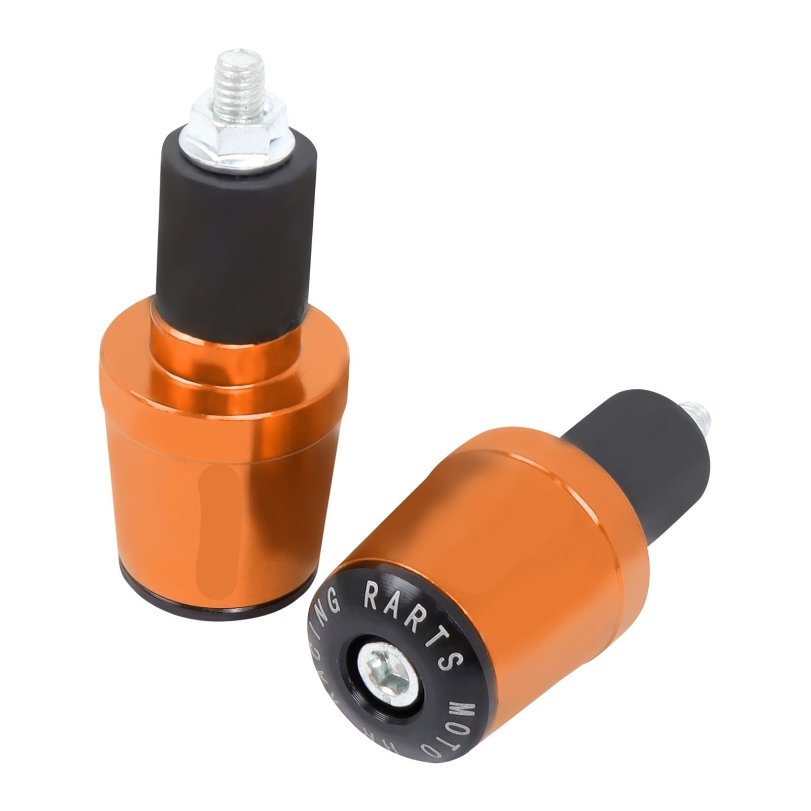 7/8 "22MM Motorrad Universal Lenker Griffe End Kappe Stecker Für Für SV 650 Für SV650X Für SV650/S Alle Jahre Lenkergewichte(Orange) von Wenqu