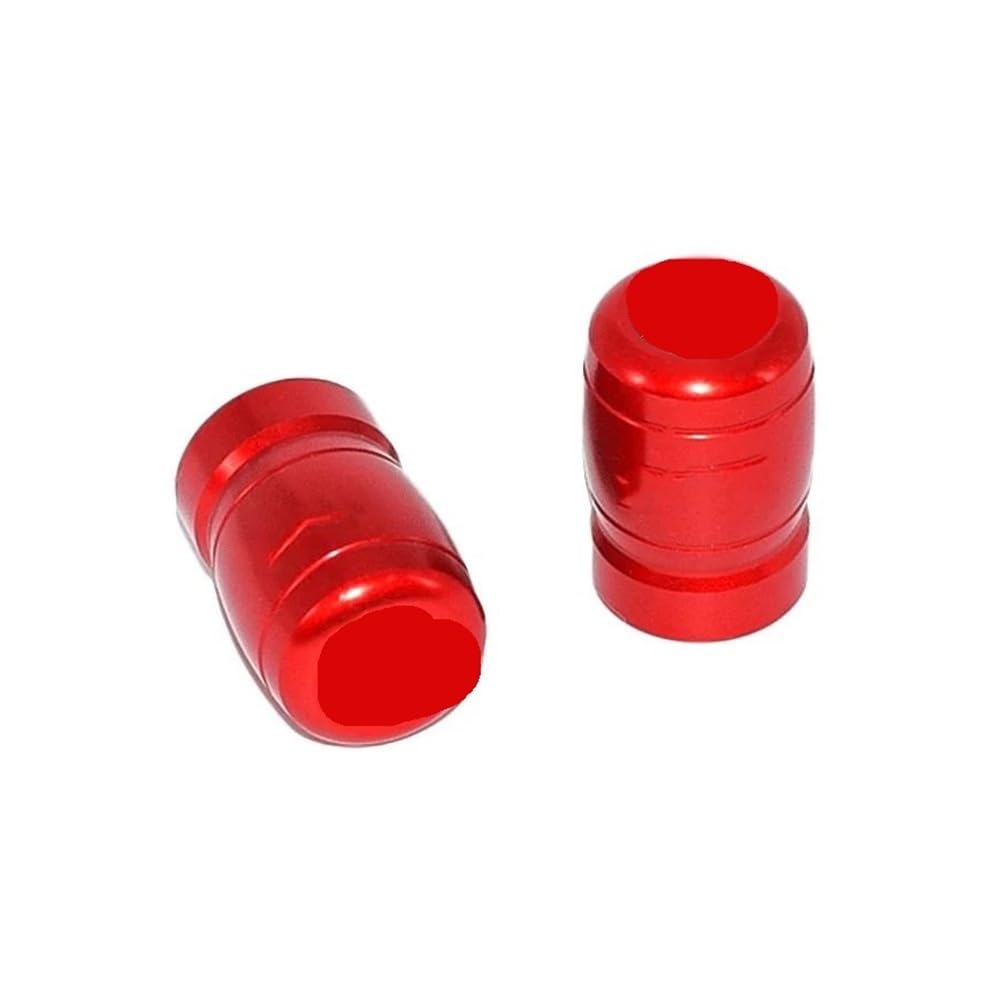 Bolzen Schrauben 1 Paar Reifen Ventil Air Stem Caps Für Y&AMAHA Für NMAX155 Für NVX Für AEROX Für XMAX300 Für XMAX250 Für XMAX400 Motorrad Teile(Red) von Wenqu