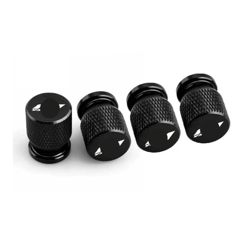 Bolzen Schrauben 4 Stücke Motorrad Rad Reifen Ventil Kappen Reifen Stem Abckungen Aluminium Legierung Für Y&amaha Für YZFR1 Für YZF R1 Für R1M Für R1S(Black) von Wenqu