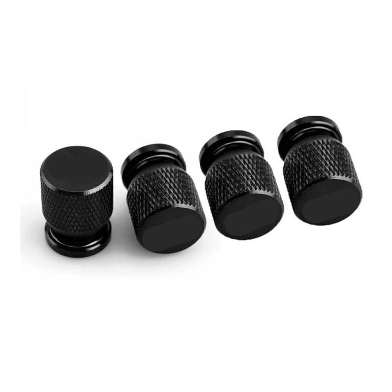 Bolzen Schrauben 4PCS Motorrad Aluminium Reifen Ventil Air Port Stem Abckung Caps Motorrad Zubehör Für Y&amaha Für TMAX Für TMAX530 530(Black) von Wenqu