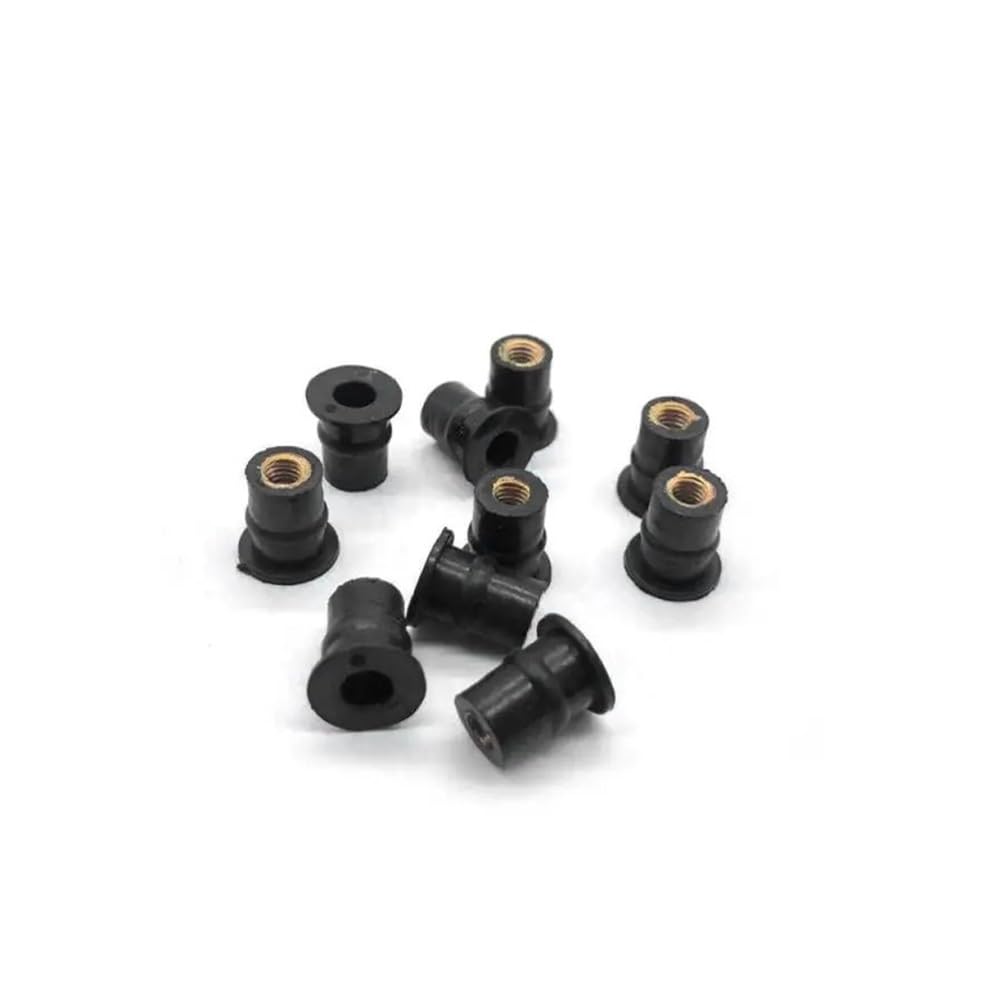 Bolzen Schrauben Gummimutter 5 Mm Motorrad Windschutzscheibenmutter Wellnuts MUTTERN Für Windschutzscheiben Verkleidungen Motorhaube(10pcs) von Wenqu