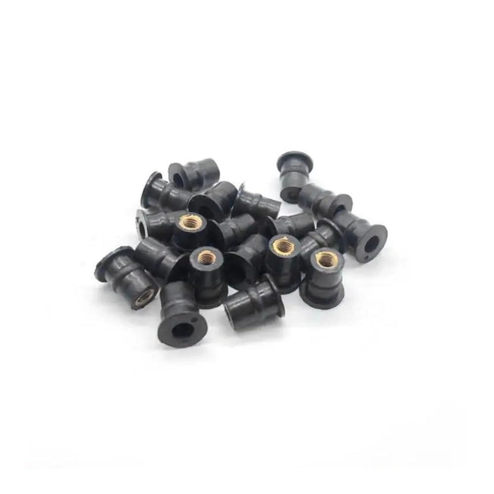 Bolzen Schrauben Gummimutter 5 Mm Motorrad Windschutzscheibenmutter Wellnuts MUTTERN Für Windschutzscheiben Verkleidungen Motorhaube(20pcs) von Wenqu