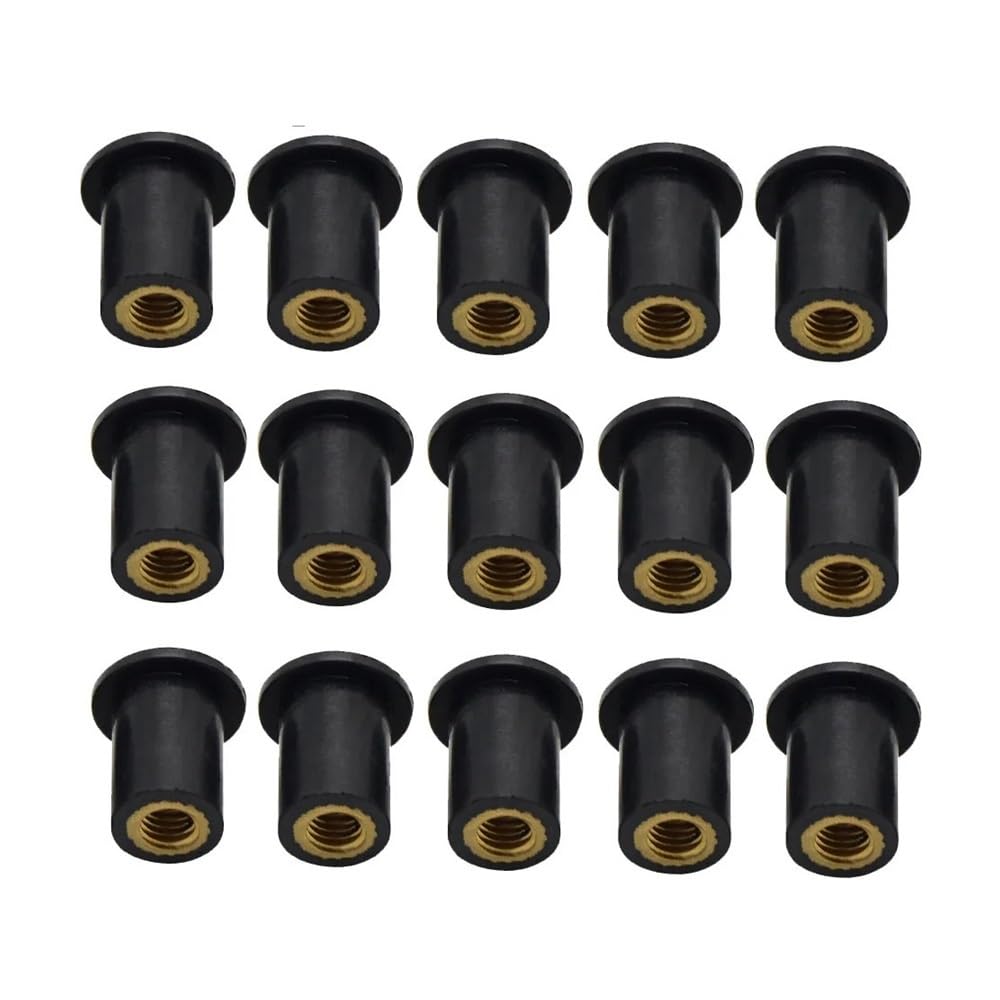 Bolzen Schrauben Motorradmuttern Nietmuttern Windschutzscheibe Wellnuts Für VT1100 Für CBR929RR Für CBR600RR Für CBR954RR Für CB1000R(20 Pieces) von Wenqu