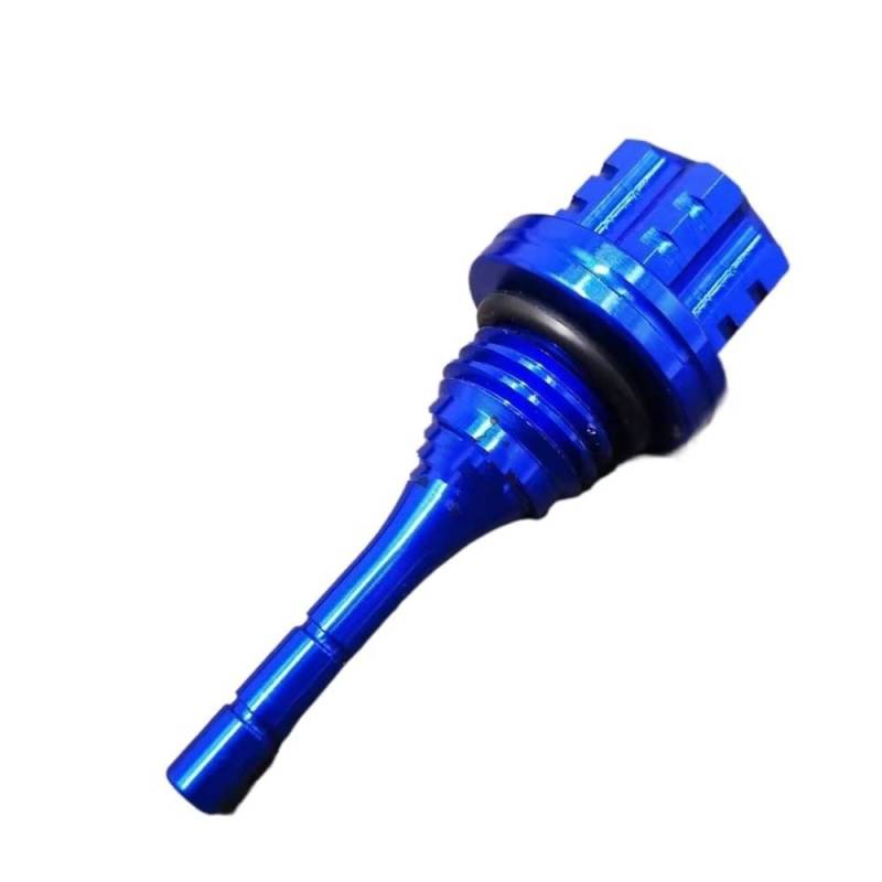 Motorrad Motor Dip Stick Ölmessstab Schraube Für Y&amaha Für YZ65 Für YZ80/85 Für YZ125 Für YZ250 Für YZ250F Für YZ450F Ölmessstab(Blue) von Wenqu