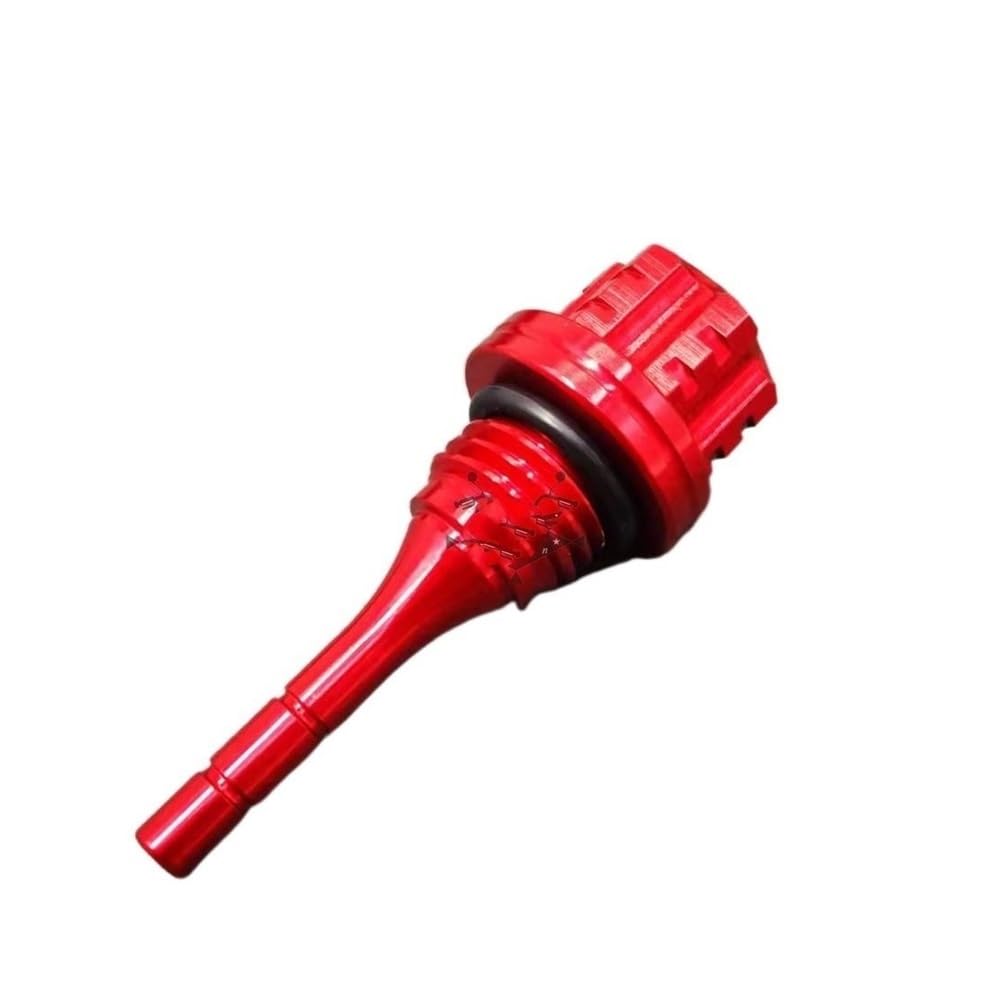 Motorrad Motor Dip Stick Ölmessstab Schraube Für Y&amaha Für YZ65 Für YZ80/85 Für YZ125 Für YZ250 Für YZ250F Für YZ450F Ölmessstab(Red) von Wenqu