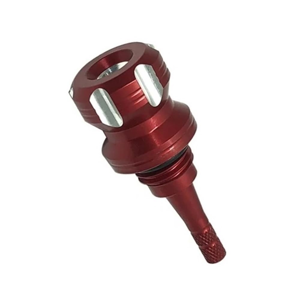 Motorrad Motor Dip Stick Schraube Ölmessstab Bolzen Für Y&amaha Für XSR155 Für XSR-155 Für XSR 155 Für MT15 Für MT-15 Für MT 15 2019-2023 Ölmessstab(Red) von Wenqu