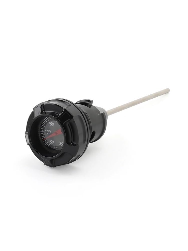 Motorrad Öl Temperatur Ölmessstab Öl Stecker Temp Gauge Für Harle&y Für Softail Für Breakout Für FXBRS Für FXBR Ölmessstab(Black) von Wenqu