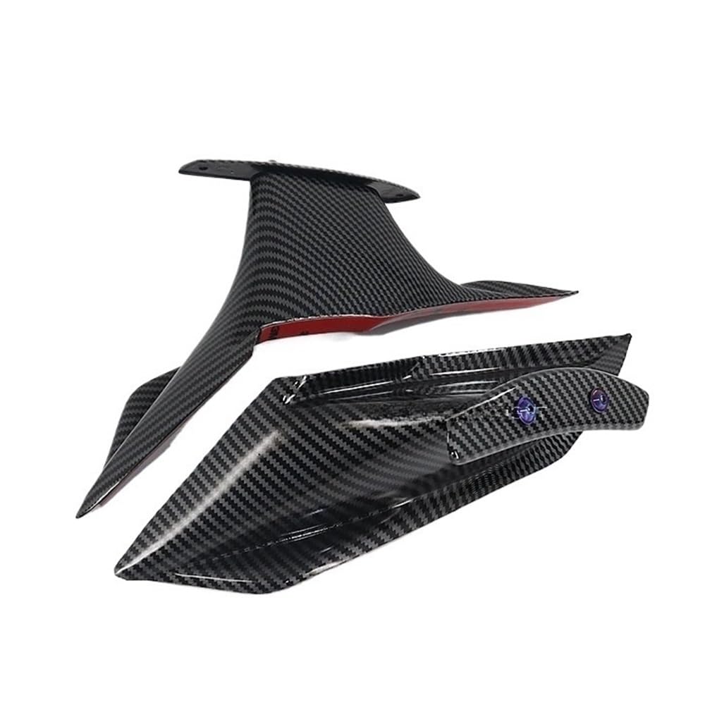 Motorrad Winglets Für CBR650R Für CBR650 Für CBR 650 R 650R 2019-2021 Winglet-Verkleidungssatz Aerodynamischer Flügelspoiler Fester Spoiler Zubehör(Carbon Fiber) von Wenqu