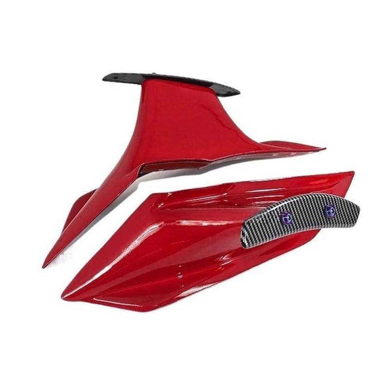 Motorrad Winglets Für CBR650R Für CBR650 Für CBR 650 R 650R 2019-2021 Winglet-Verkleidungssatz Aerodynamischer Flügelspoiler Fester Spoiler Zubehör(Red) von Wenqu