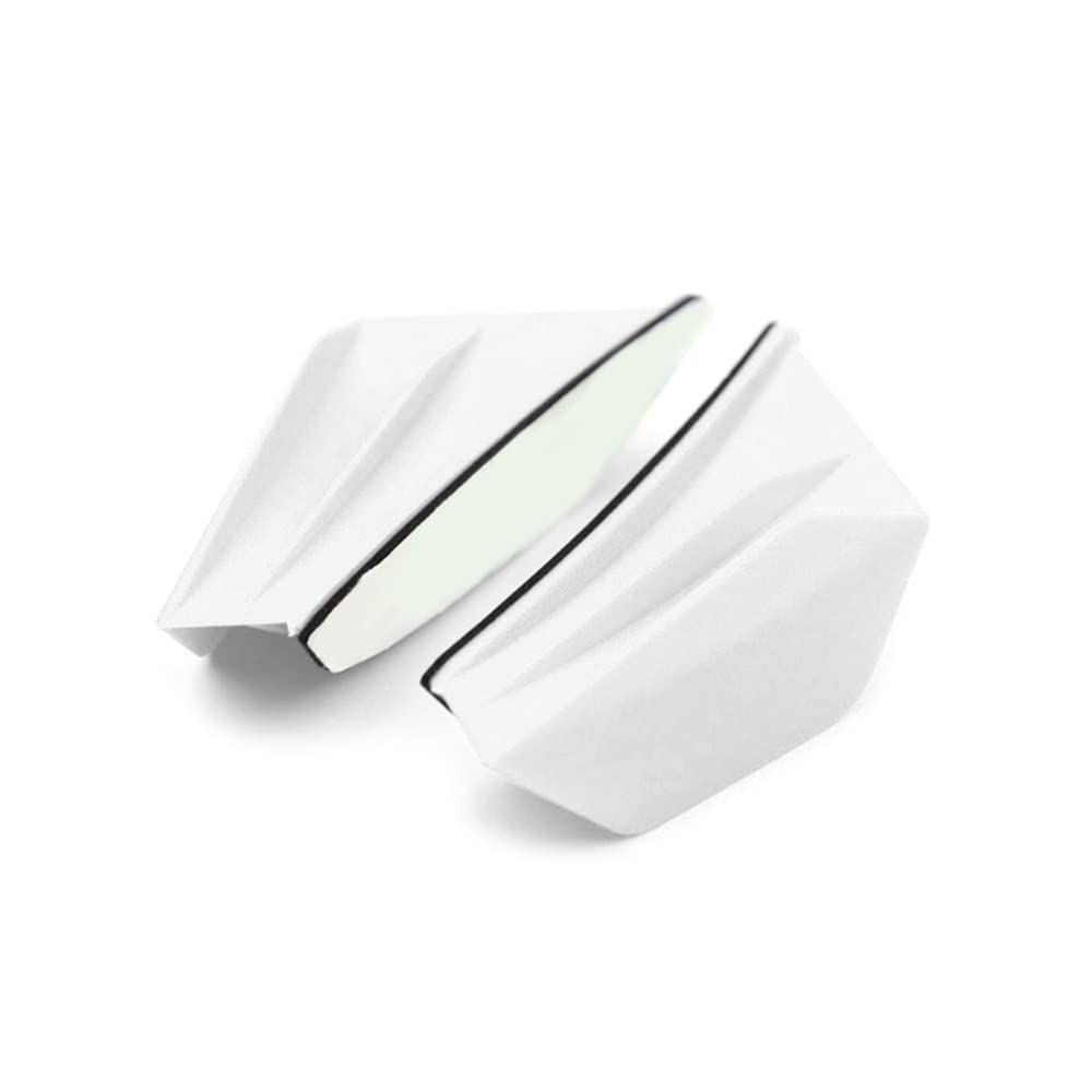 Motorrad Winglets Für Ninja 250/400 Motorrad Universal Winglet Aerodynamischer Spoiler Wing Kit Motorrad Dekoration Aufkleber(White) von Wenqu