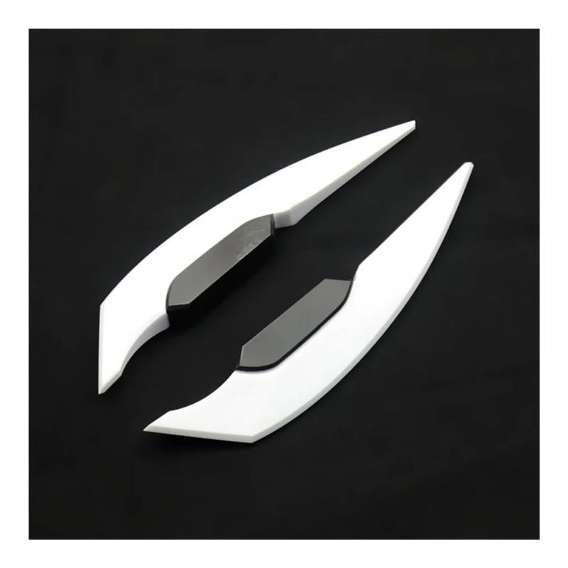 Motorrad Winglets Universal Motorrad Winglet Aerodynamische Spoiler Flügel Motorrad Dekoration Aufkleber Für Motorrad Roller(White) von Wenqu