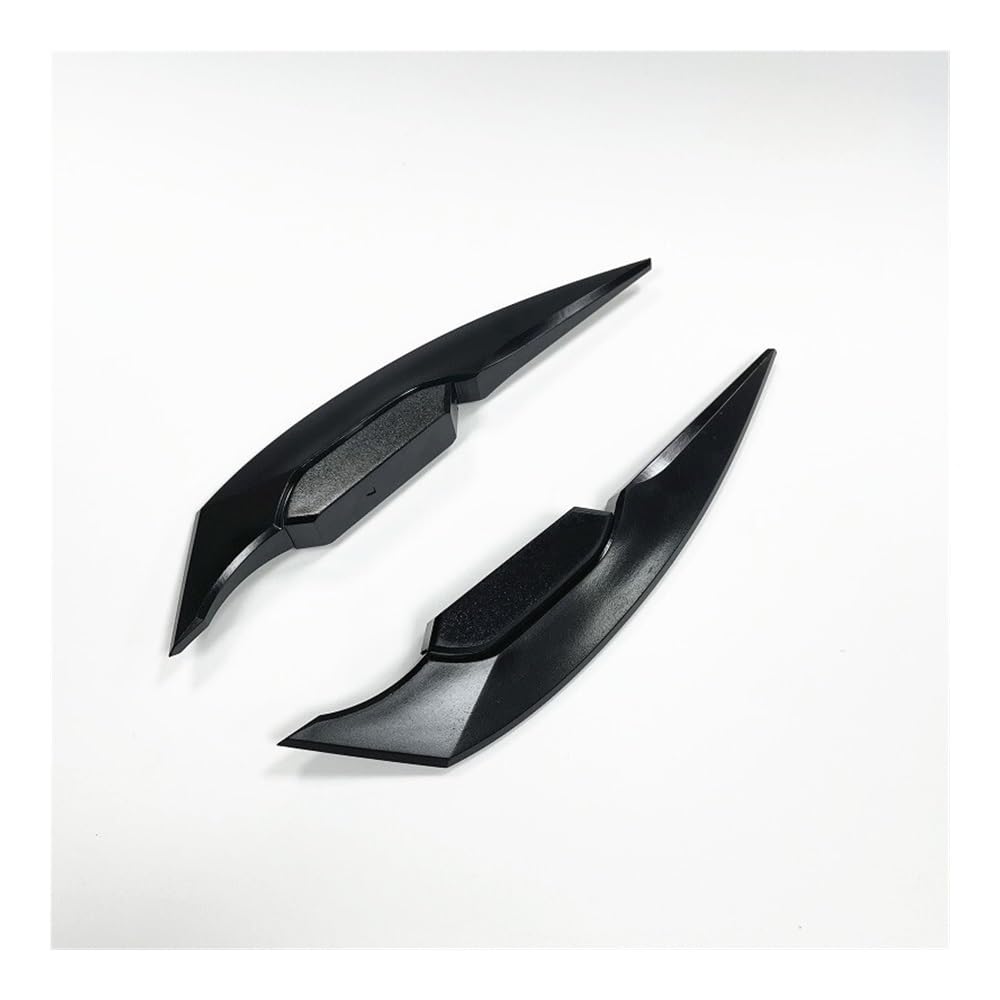 Motorrad Winglets Universal Motorrad Winglet Aerodynamischer Spoiler Dynamischer Flügel Dekoration Aufkleber für Motorrad Roller(Black) von Wenqu