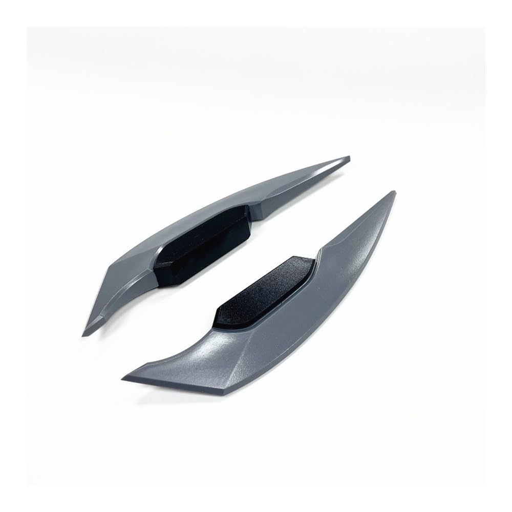 Motorrad Winglets Universal Motorrad Winglet Aerodynamischer Spoiler Dynamischer Flügel Dekoration Aufkleber für Motorrad Roller(Gray) von Wenqu