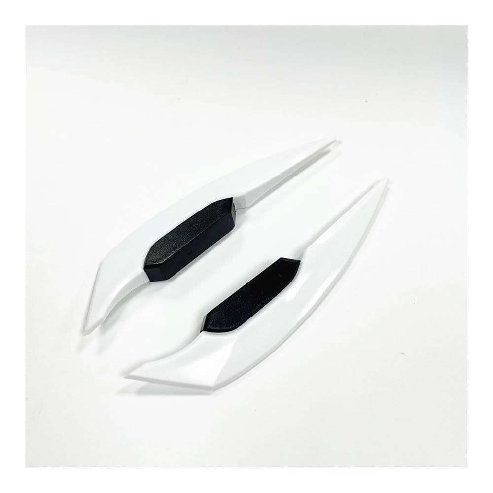 Motorrad Winglets Universal Motorrad Winglet Aerodynamischer Spoiler Dynamischer Flügel Dekoration Aufkleber für Motorrad Roller(White) von Wenqu