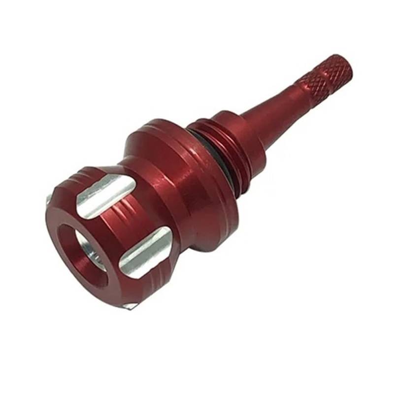 Motorrad Zubehör Motor Dip Stick Schraube Ölmessstab Bolzen Für Y&amaha Für XSR155 Für XSR-155 Für MT15 Für MT-15 2019-2023 2020 2021 2022 Ölmessstab(Red) von Wenqu