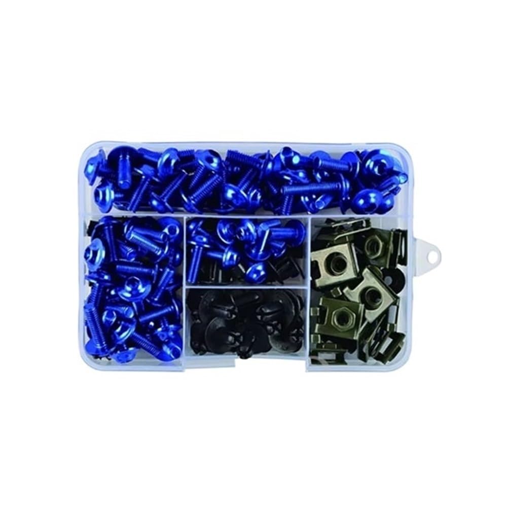 Wenqu Bolzen Schrauben 195PCS Verkleidung Bolzen Kit Körper Schrauben Für A&prilia Für RSV Für Tuono 1000 1000R Für Mille Für RSV4 Für RS 50 125 250(Blue) von Wenqu