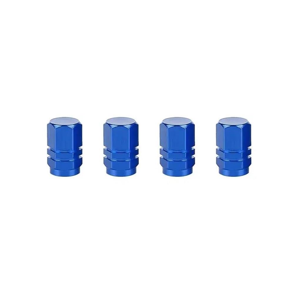 Wenqu Bolzen Schrauben 4 Stück Motorräder Aluminium Reifen Ventilkappen Für L6 Für L7 Für L8 Für L9(Blue 4pcs) von Wenqu