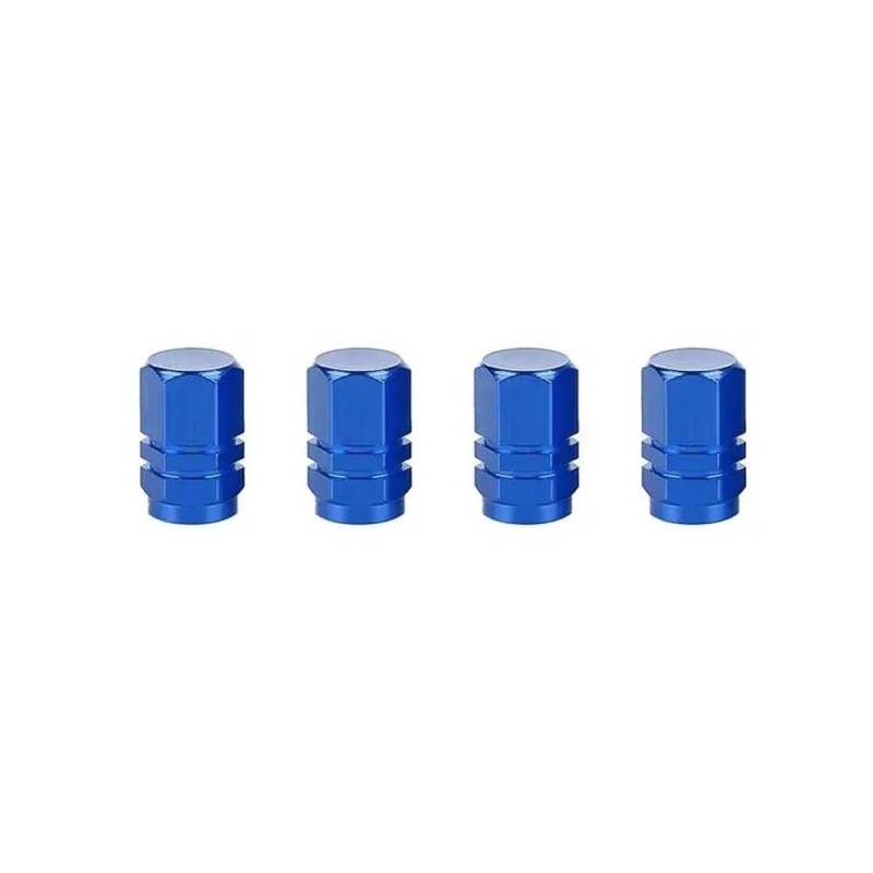 Wenqu Bolzen Schrauben 4 Stück Motorräder Aluminium Reifen Ventilkappen Für L6 Für L7 Für L8 Für L9(Blue 4pcs) von Wenqu