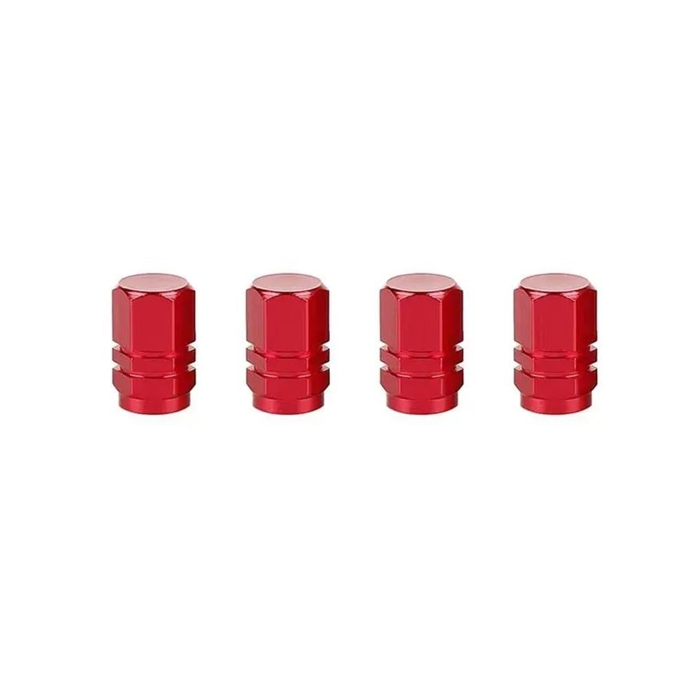 Wenqu Bolzen Schrauben 4 Stück Motorräder Aluminium Reifen Ventilkappen Für L6 Für L7 Für L8 Für L9(Red 4pcs) von Wenqu