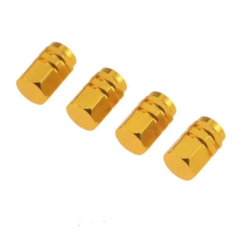 Wenqu Bolzen Schrauben 4 Stück Motorräder Aluminium Reifen Ventilkappen Für L6 Für L7 Für L8 Für L9(Yellow 4pcs) von Wenqu