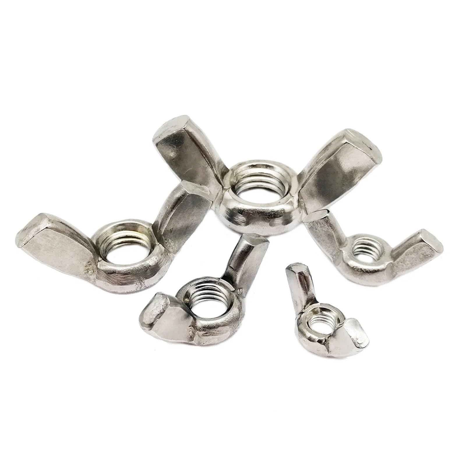 Wenqu Bolzen Schrauben M3 M4 M5 M6 M8 M10 M12 Für DIN315 Für A2-70 304 Edelstahl Einstellmutter(10pcs M3) von Wenqu