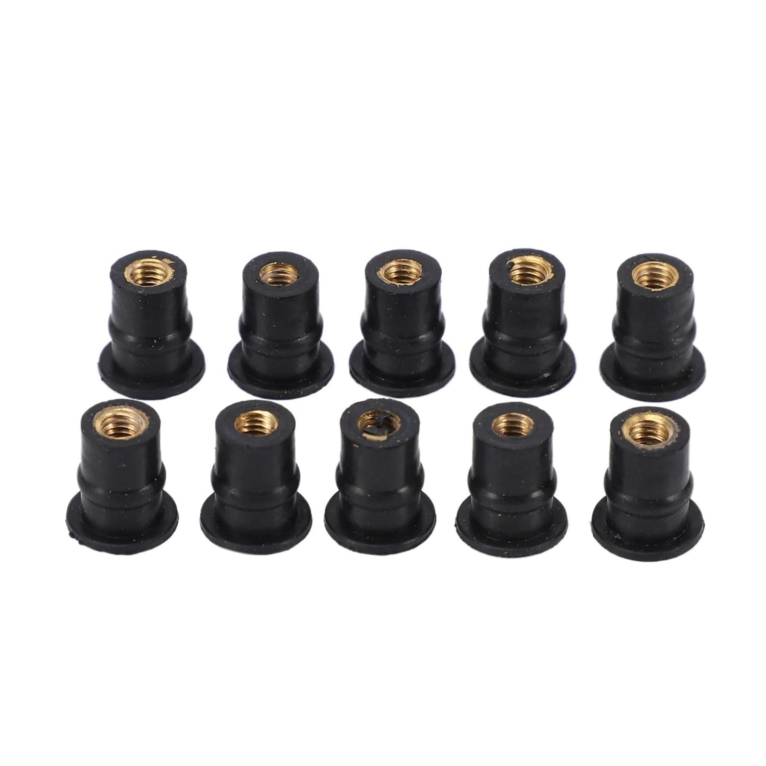 Wenqu Bolzen Schrauben M5 Gummi-Well-Mutter 5 Mm Motorrad-Windschutzscheiben-Well-Mutter Motorrad-Schrauben-Set von Wenqu