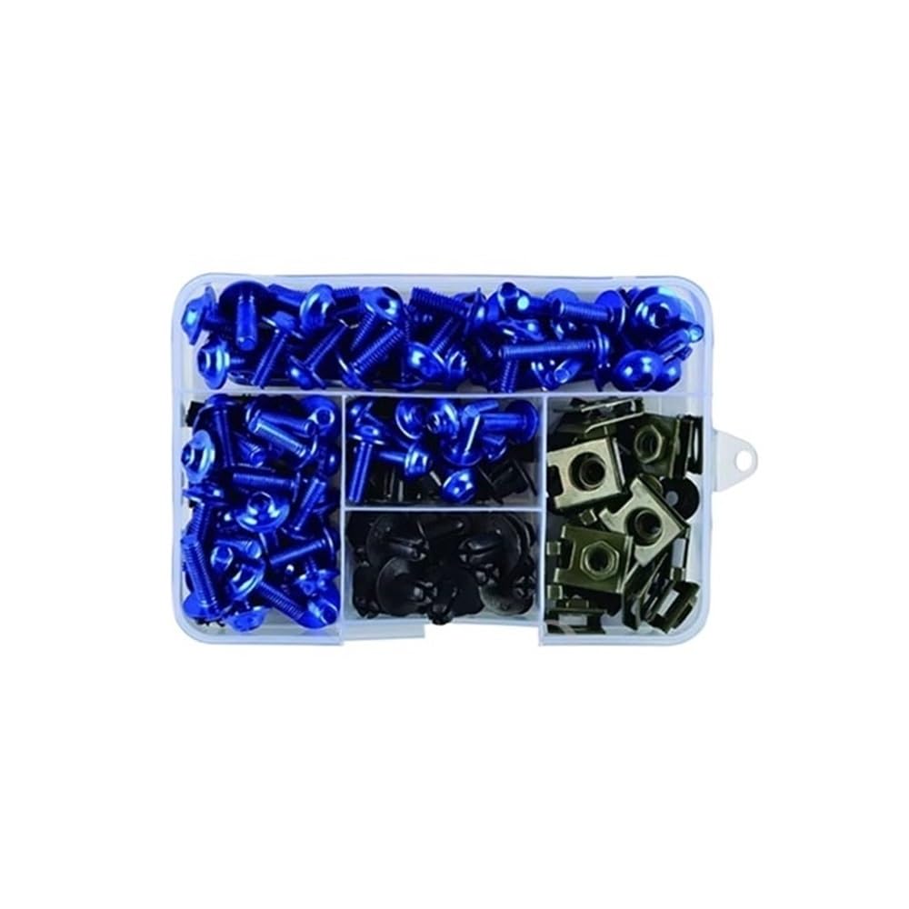 Wenqu Bolzen Schrauben Motorrad Verkleidung Schrauben Schrauben Kit Mutter Clips Für F650GS Für F700GS Für F750GS Für F800GS Für F800GT Für F800ST(Blue) von Wenqu