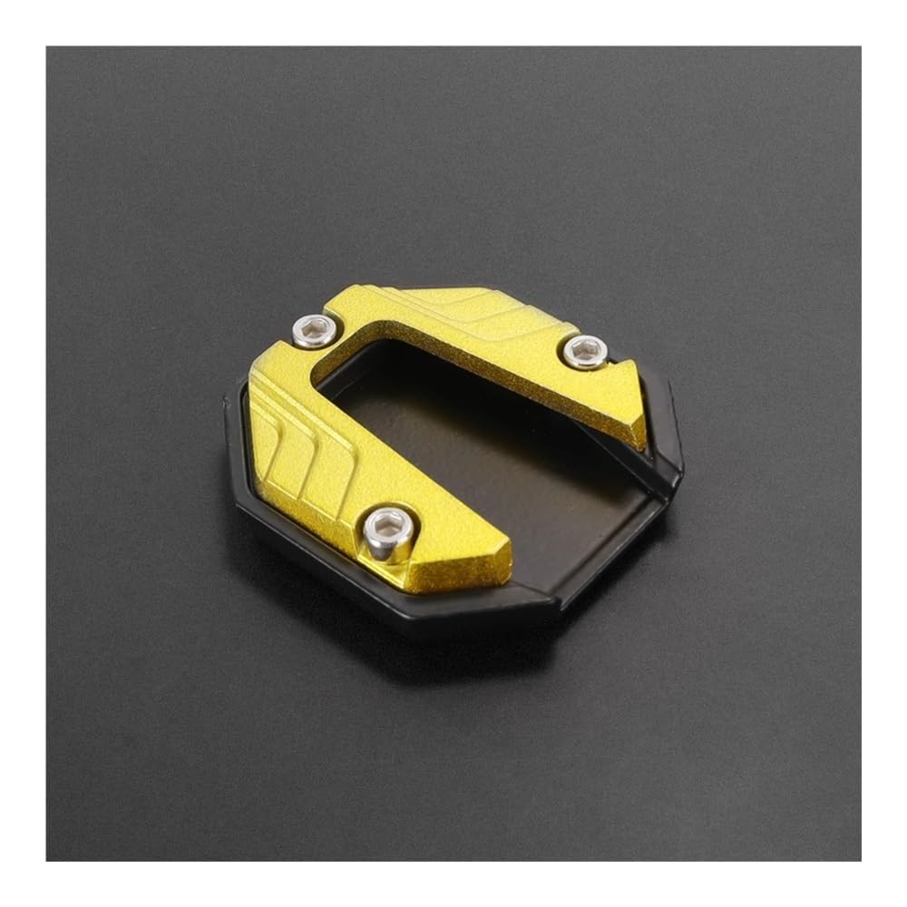 Wenqu Vergrößern Unterstützung Universal Kickstand Anti-Skid Vergrößern Extender Fuß Seite Stehen Verlängerung Pad Unterstützung Platte Für R1200RT Für R1250RT(Yellow) von Wenqu