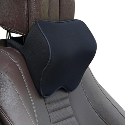 Wenxiufong 2-Pack Auto Nackenkissen, Weichheit Auto Kopfstütze Kissen zum Fahren mit verstellbarem Riemen, 100% Memory Foam und atmungsaktiver Abnehmbarer Abdeckung von Wenxiufong