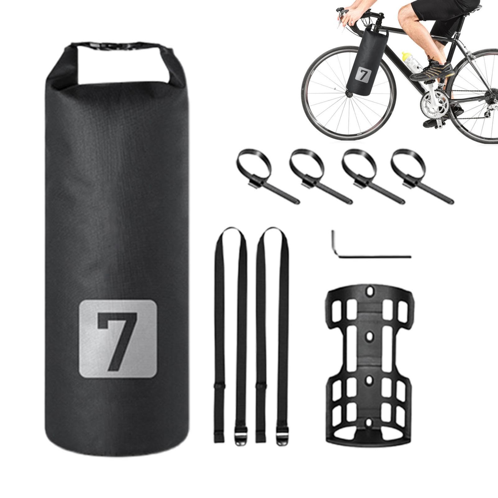 Weppduk Fahrrad-Vorderradgabeltaschenhalterung, Fahrradgabeltasche | Fahrradgepäckträgertaschen - Robuster, tragbarer Fahrradrucksack, Fahrrad-Gepäckträgertasche, Gepäckträger-Fahrradtasche für von Weppduk