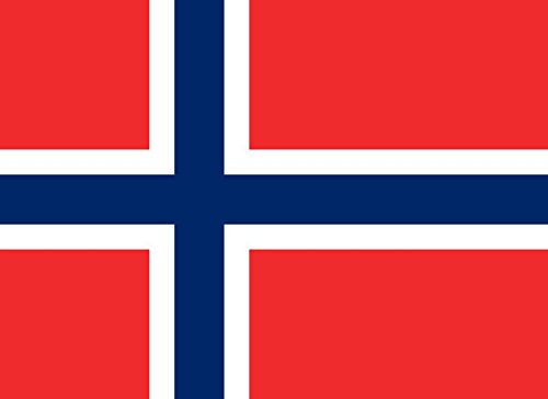 2x Auto Aufkleber " NORWEGEN - FLAGGE " 2x Car Sticker Fahne (ca. 8x5 cm) von Werbetechnik Sotirios Papoutsis