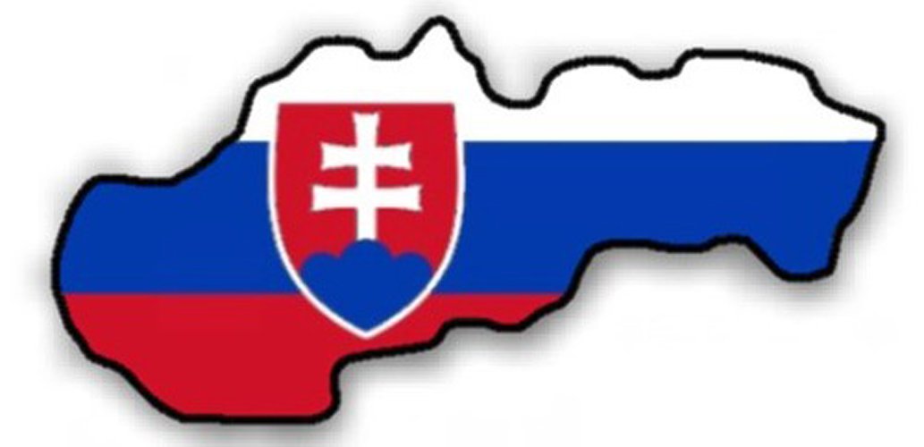 Auto Aufkleber, Car Sticker Slovenská Republika Slowakei, Slovakia, Slovensko. Konturgeschnitten. (ca. 22x112 cm) von Werbetechnik Sotirios Papoutsis