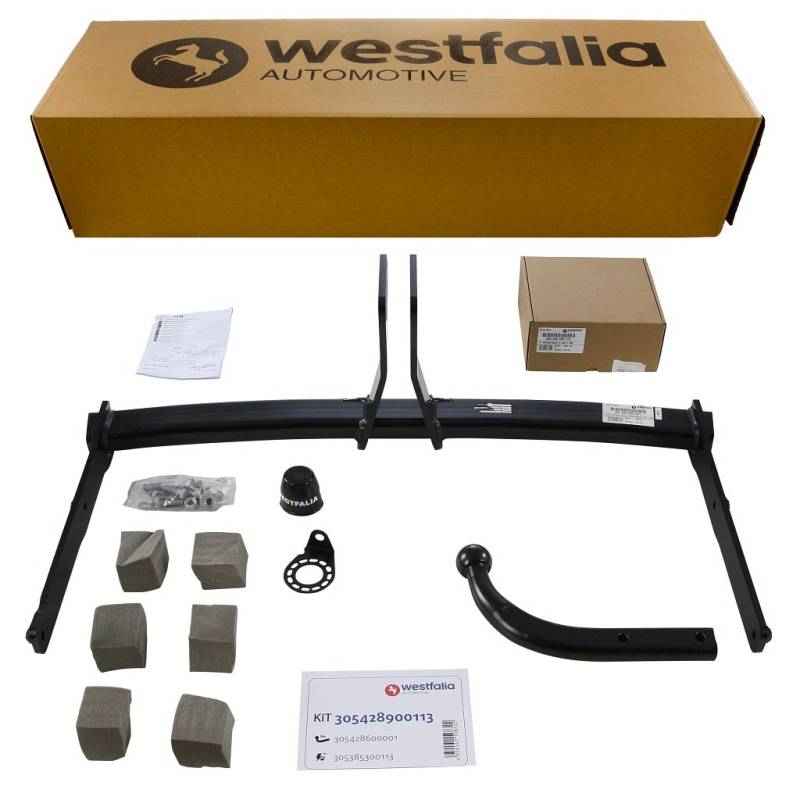 Westfalia Starre Anhängerkupplung für Audi A6 Limousine (BJ 03/2011-10/2014), Audi A6 Avant (BJ 09/2011-10/2014), Audi A7 Sportback (BJ 10/2010-10/2014) - im Set mit 13-pol. fzg.-spez. Elektrosatz von Westfalia Automotive