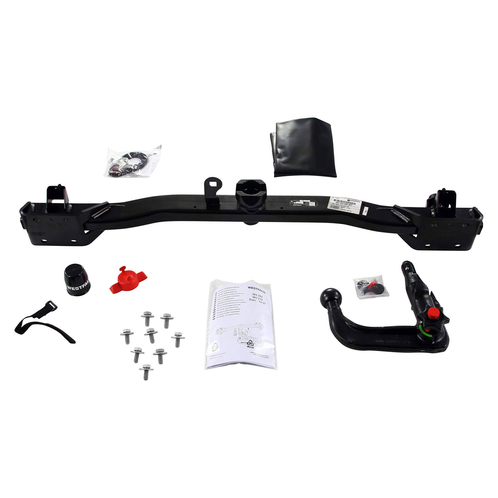 Westfalia Abnehmbare Anhängerkupplung für BMW 5er Limousine (E60) (BJ 07/2003-02/2010), 5er Touring (E61) (07/2004-09/2010) - nur für Fzg. mit Sportpaket von Westfalia Automotive