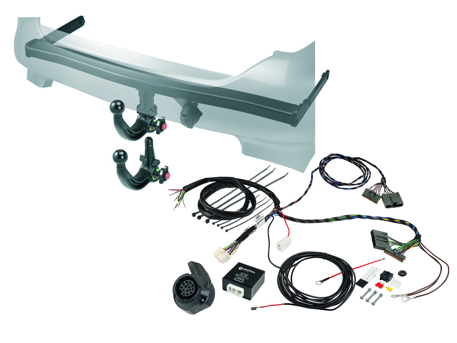 Westfalia Abnehmbare Anhängerkupplung für Ford Mondeo Limousine/Turnier (BJ 01/2015-04/2022) - im Set mit 13-pol. fzg.-spez. Westfalia Elektrosatz von Westfalia Automotive