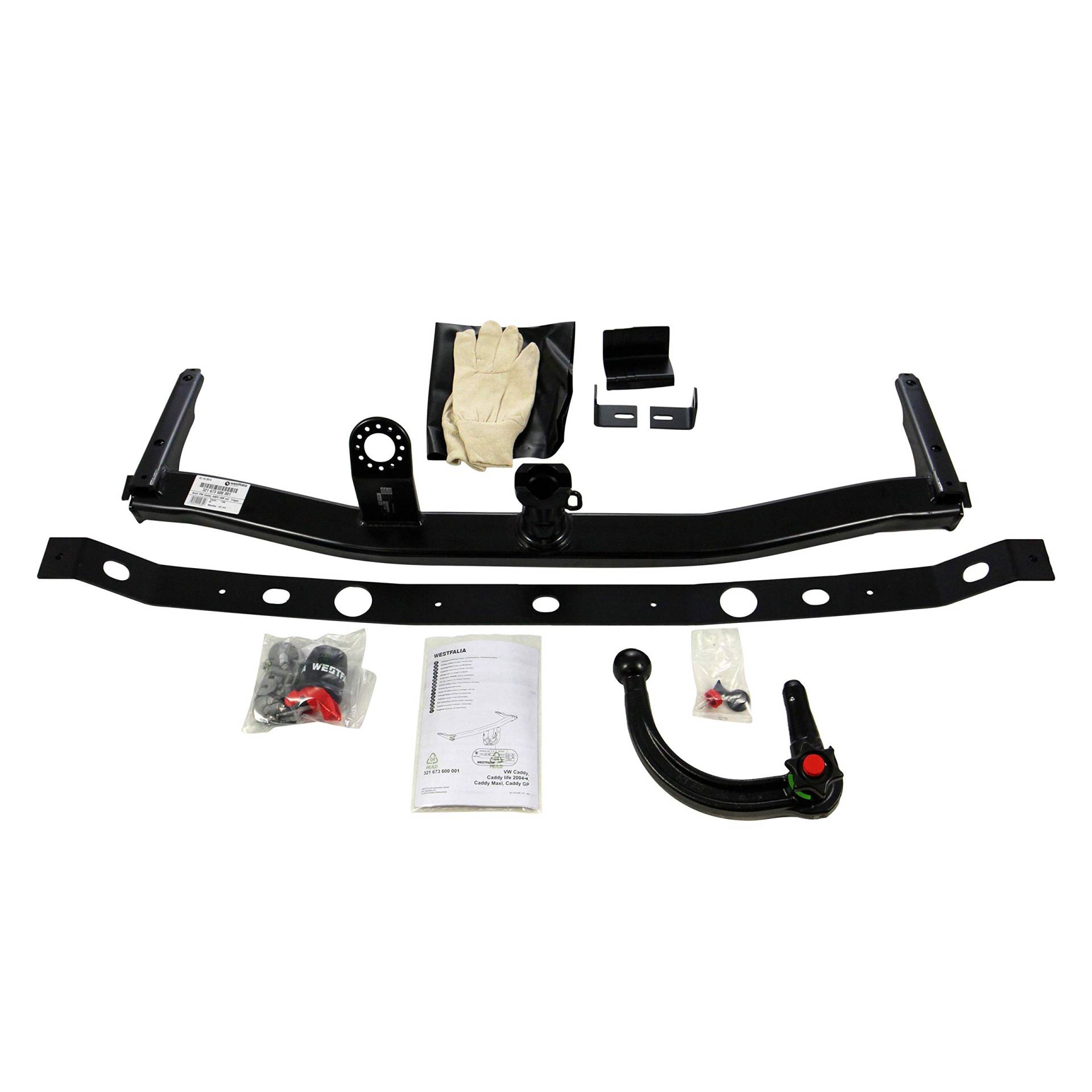 Westfalia Abnehmbare Anhängerkupplung für VW Caddy III + IV (inkl Life, Maxi, Alltrack) (BJ 03/2004-09/2020) von Westfalia Automotive