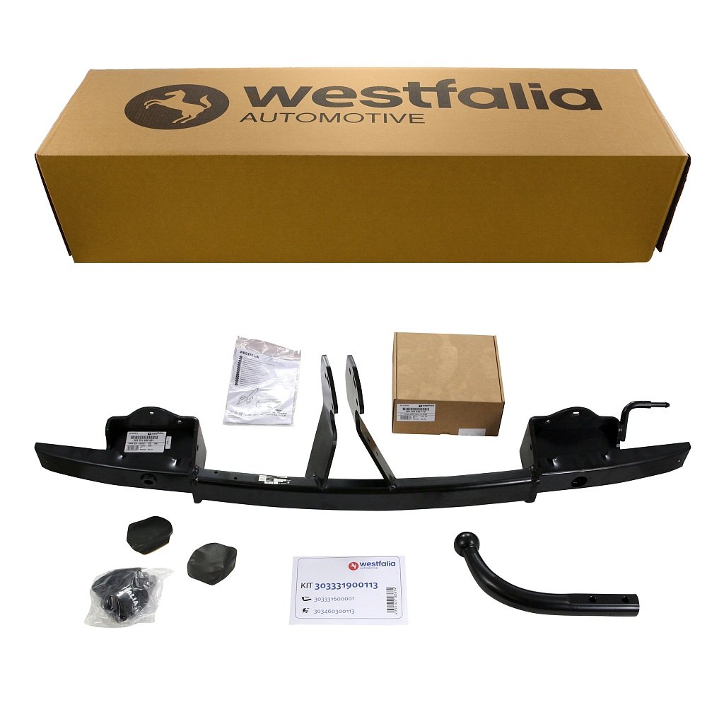 Westfalia Starre Anhängerkupplung für BMW 3er Limousine (E90) (BJ 03/2005-01/2012), BMW 3er Touring (E91) (BJ 09/2005-08/2012) - im Set mit 13-pol. fzg.-spez. Westfalia Elektrosatz von Westfalia Automotive