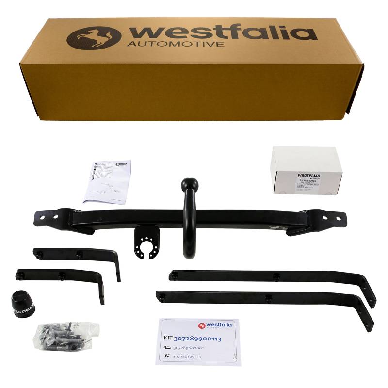 Westfalia Starre Anhängerkupplung für Ford Fusion (BJ 11/2005-12/2012) - im Set mit 13-pol. fzg.-spez. Westfalia Elektrosatz von Westfalia Automotive