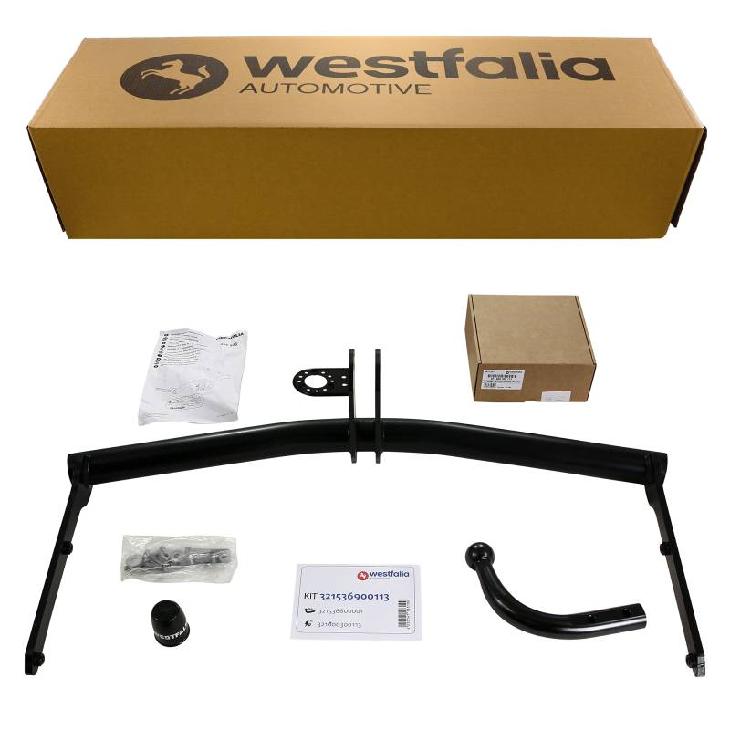 Westfalia Starre Anhängerkupplung für VW Touran (inkl Cross) (BJ 03/2003-09/2015) - im Set mit 13-pol. fzg.-spez. Westfalia Elektrosatz von Westfalia Automotive