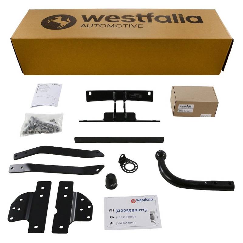 Westfalia Starre Anhängerkupplung für Volvo S40 / V50 (BJ 06/200702/2012) - im Set mit 13-pol. fzg.-spez. Westfalia Elektrosatz von Westfalia Automotive