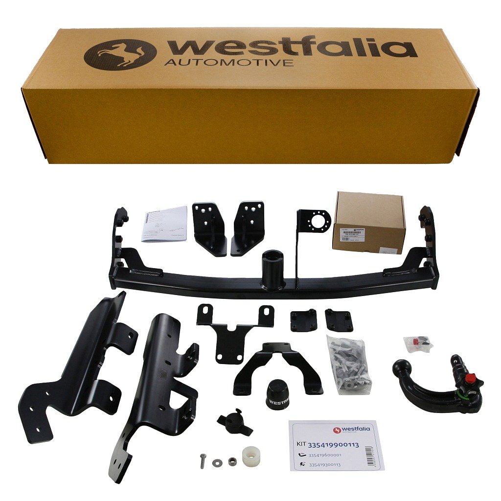 Westfalia abnehmbare Anhängerkupplung für RAV4 IV (BJ 02/2013-12/2018) - im Set mit 13-poligem fahrzeugspezifischen Westfalia Elektrosatz von Westfalia Automotive
