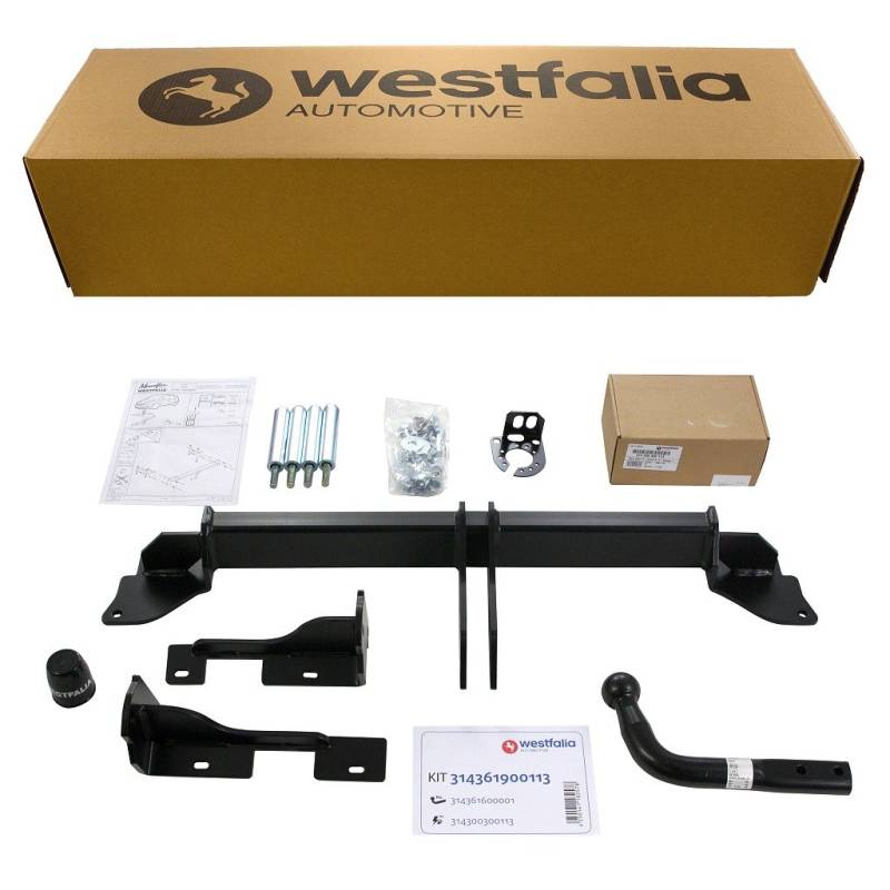 Westfalia starre Anhängerkupplung für Opel Zafira / Zafira Family (BJ 07/2005-12/2012) - im Set mit 13-poligem fahrzeugspezifischen Westfalia Elektrosatz von Westfalia Automotive